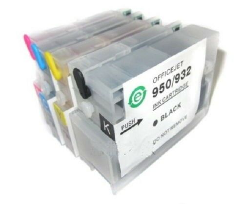 4PK Refillable Ink Cartridge for HP 932 933 Officejet Pro 6100 6700