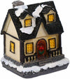 Resin Christmas Village Houses with LED Xmas Holiday Decoration Ornaments Gift