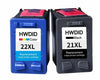 2 Pack Ink Cartridges Printer For HP 21XL 22XL Black Color Deskjet F4100 F4180