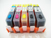 5 Refillable ink cartridge with chip HP 564 XL Photosmart 7510 7515 C635 + ink