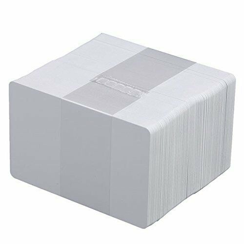 50 PVC Cards Blank White - CR80 .30 Mil, Credit Card size, ID Printer