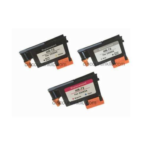 Bundle HP 72 Compatible ink cartridges plus printhead for HP Designjet T610 620