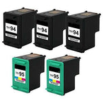 5PK Compatible for HP 94 95 Ink For HP 7210 6210xi 6210v 6210 Deskjet 6840 6830