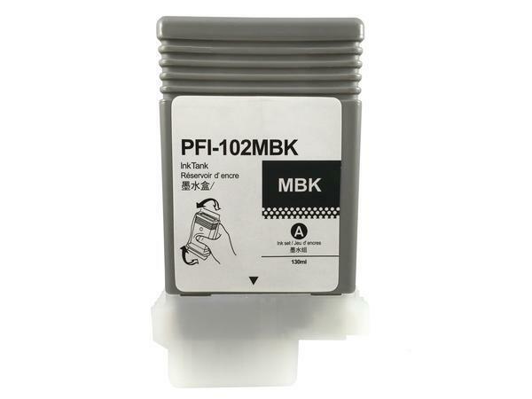 Compatible Cartridges for Canon PFI-102 Ink iPF500 iPF510 iPF600 iPF605 - 5PKS