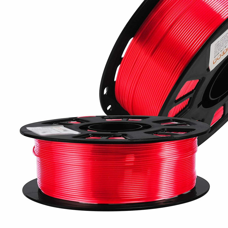 Silk Red PLA Satin Shiny 3D Printer Filament, 1.75mm Diameter 1kg Spool 2.2lbs