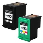 2PK Compatible for  HP 92 93 Ink Cartridges Photosmart C3173 C3193 C3125 C3194