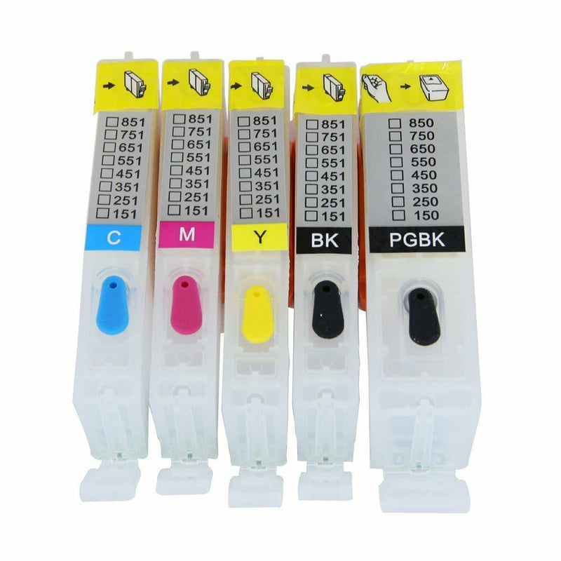 5 EMPTY Refillable ink cartridge for canon MG6320 MG7120 PGI-250 CLI-251 ARC