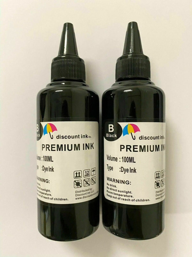 2x100ml refill ink for Epson 502 T502 EcoTank ET-2700 ET-2750 ET-3700 ET-3750