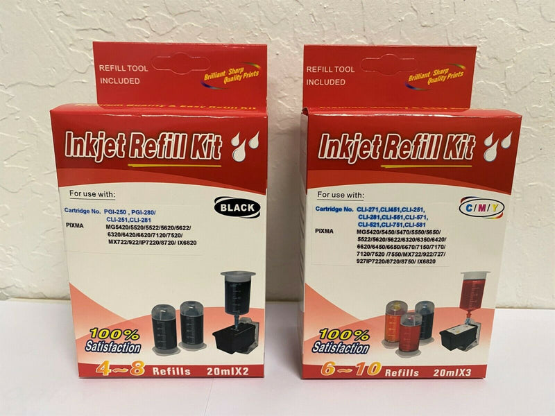 DIY Premium Refill Kit Box for Canon PGI-280 CLI-281 PGI 280XL CLI281XL