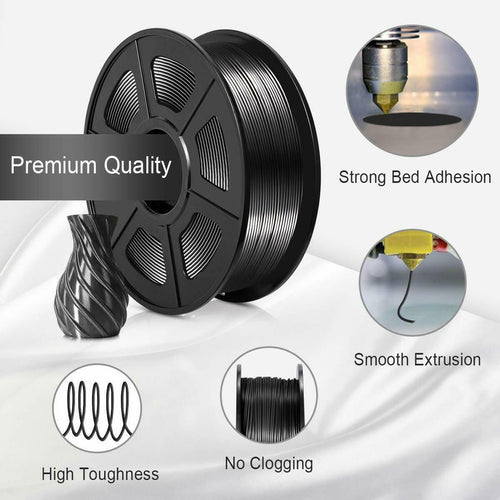 PLA Silk Silver Filament 1.75mm 3D Printer Filament 2.2 LBS Spool 3D Printing