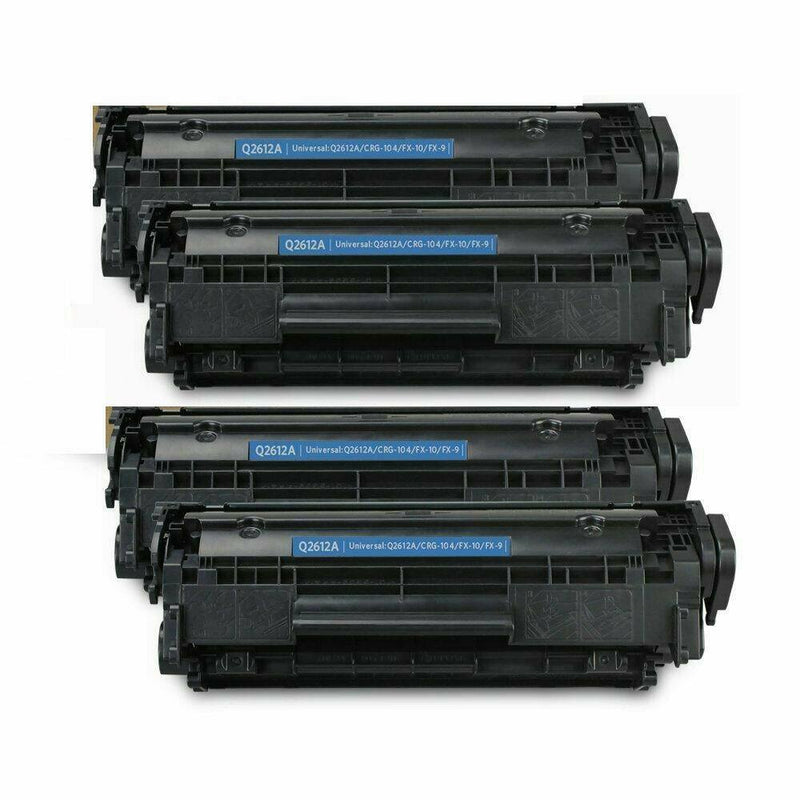 4P Q2612A Toner Black For Canon 104 FX-9 FX-10 imageCLASS MF4350d MF4150 MF4270