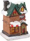 Resin Christmas Village Houses with LED Xmas Holiday Decoration Ornaments Gift