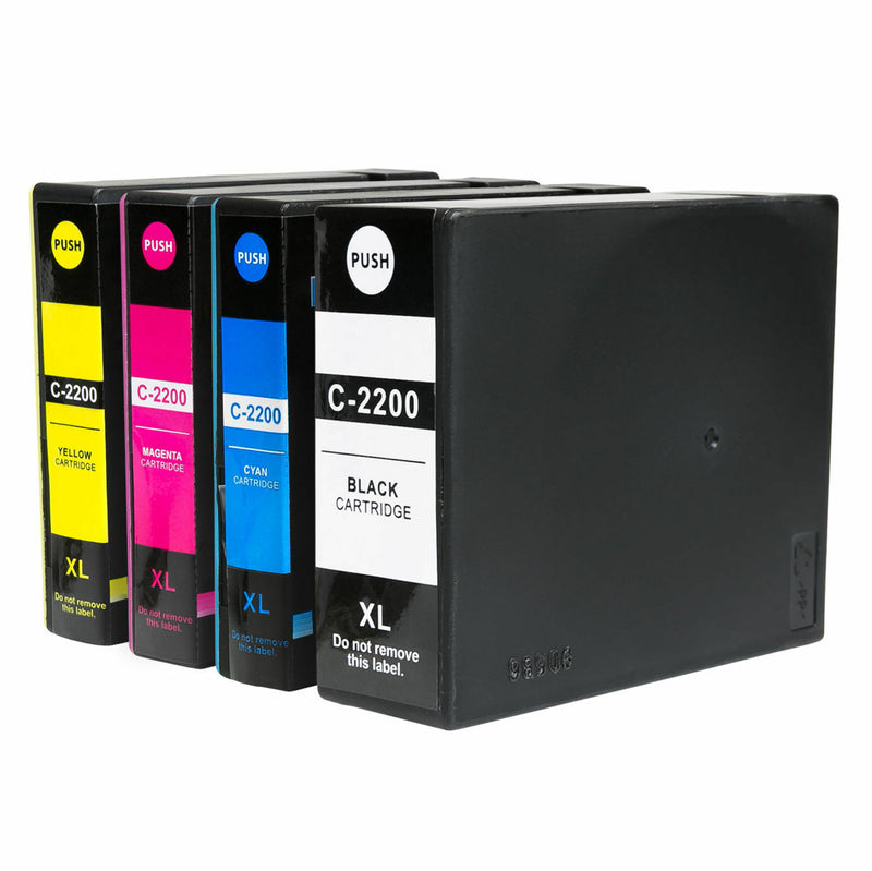 4PK PGI-2200XL Pigment Ink Cartridges For Canon MAXIFY IB4020 MB5020 MB5320