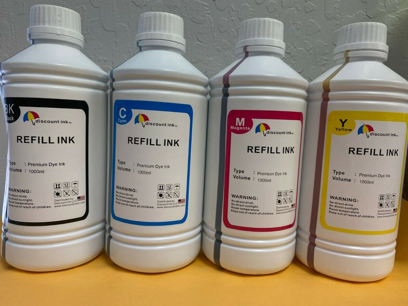 4x1000ml Refill ink for Epson T774 T664 WorkForce EcoTank ET 4500 ET 4550