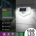 Waterproof 100 LED PIR Motion Sensor Solar Power Outdoor Garden Lamp Yard Light