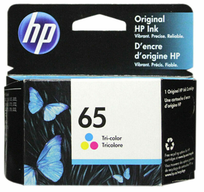 HP #65 Color Ink Cartridge 65 N9K01AN NEW GENUINE Exp 2021