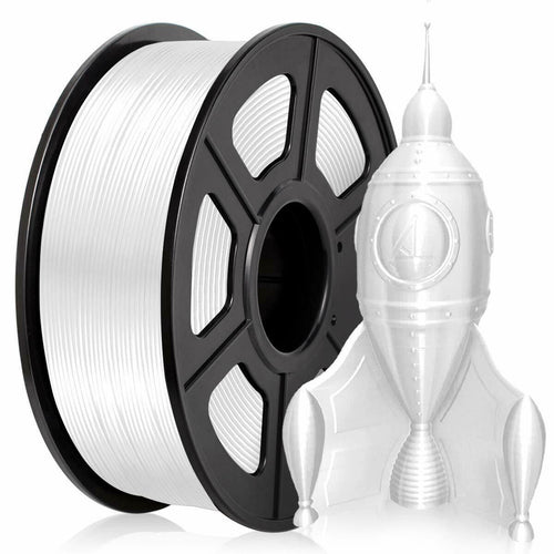 PLA Silk Pearl White Filament 1.75mm 3D Printer Filament 2.2 LBS Spool Printing