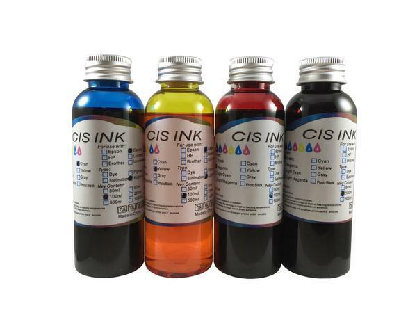 Edible Ink Refill Kit for Canon Printers 4x100ml Ink Bottles set