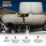 Premium Windshield Sunshade Visor Foldable for Front Window Anti-UV Sun Block