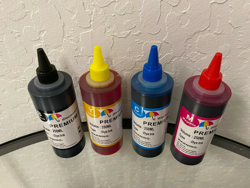 4x250ml Refill ink for Canon PG-240 CL-241 PIXMA MG3620