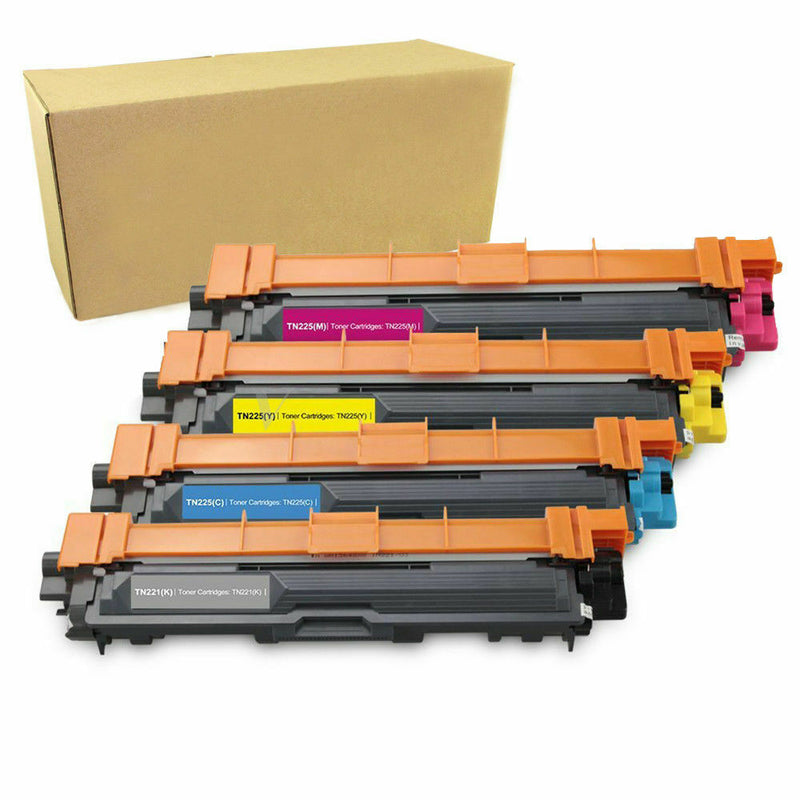 4PK TN221 TN225 Color Toner for Brother HL-3140CW HL-3170CDW MFC-9130CW 9330CDW