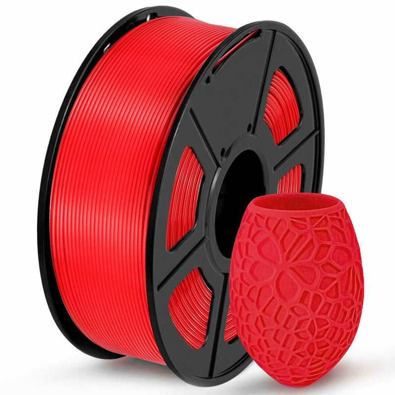 PETG 3D Printer Filament 1.75 mm Strong 3D Filament 1KG Spool(2.2lbs) Red