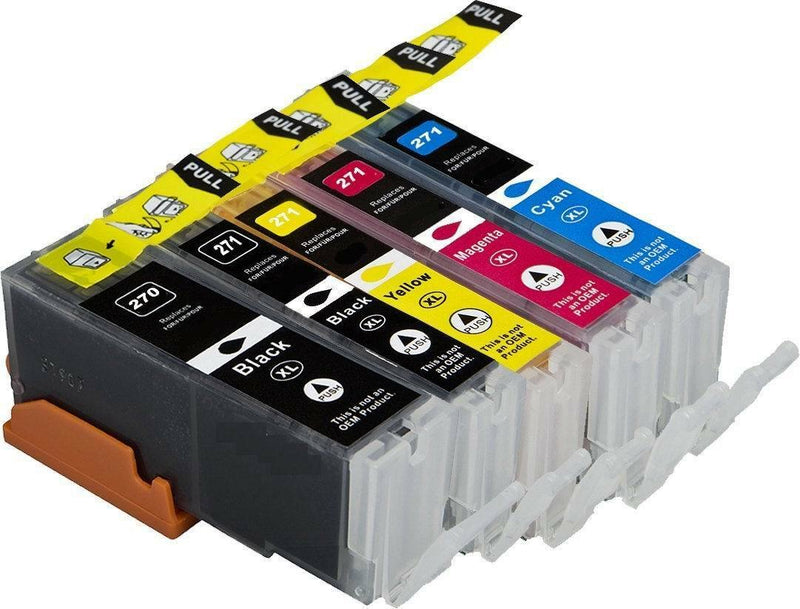 5PK Printer Ink Set w/ Chip for PGI-270 CLI-271 XL Canon MG5720 MG5721 MG5700