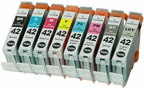 8 Packs Ink Cartridges Canon CLI-42 CLI42 Compatible with PIXMA PRO-100