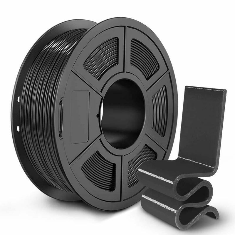 TPU 1.75mm 3D Printer Filament Dimensional Accuracy +/- 0.03 mm 1KG Spool Black