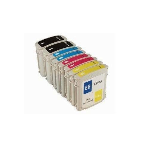 8PK INK cartridge Compatible For HP 88XL OfficeJet Pro K5400 K550 K8600 L7500