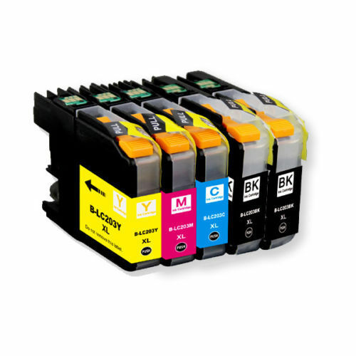 5 LC203XL High Yield Compatible Ink Cartridges For Brother MFC-J5520DW Printer