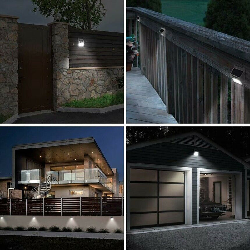 Outdoor 20 LED Solar Wall Lights Power PIR Motion Sensor Garden Yard Path Lamp