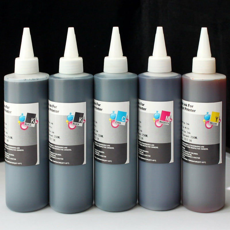 Refill ink kit for Epson 410 410XL Expression XP-630 XP-830 5x250ml