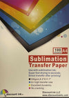 Dye Sublimation Transfer Paper for Virtuoso and Epson 100 sheets 8.5x11 per pack