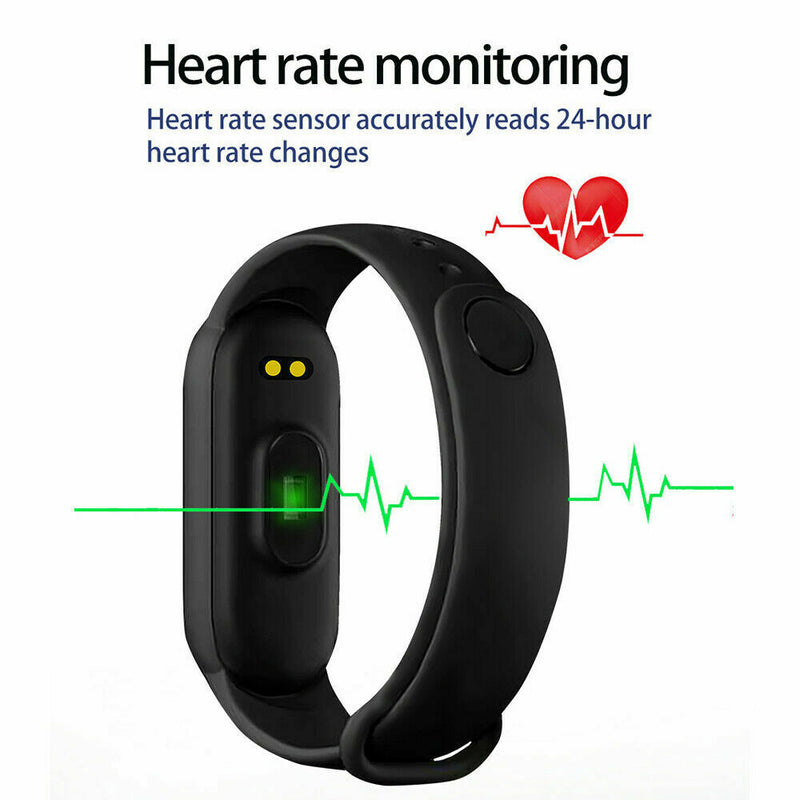 Smart Band Watch Bracelet Wristband Fitness Blood Pressure Heart Rate Monitor M6