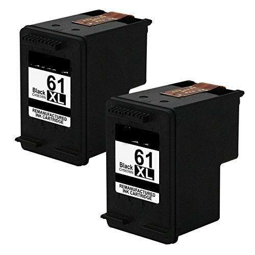 2 Pack 61XL Black Ink Compatible For HP ENVY 4500 4501 4502 4503 4504 4505 5530