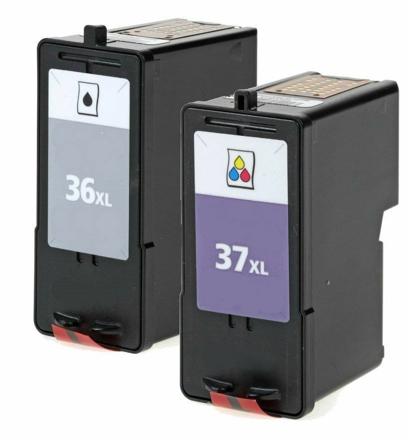 2pk Lexmark 36XL 37XL Remanufactured Ink cartridges for X6650 X6675 Z2420