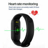 M5 Smart Watch Band Heart Rate Blood Pressure Monitor Tracker Fitness - Black