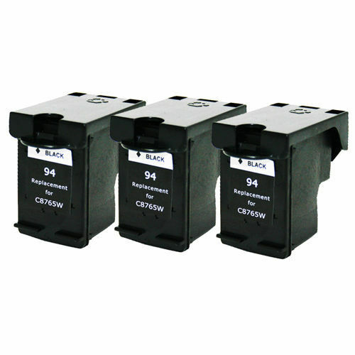 3PK compatible FOR HP 94 Black C8765WN PSC 2355 2355V 2355XI Ink Cartridge