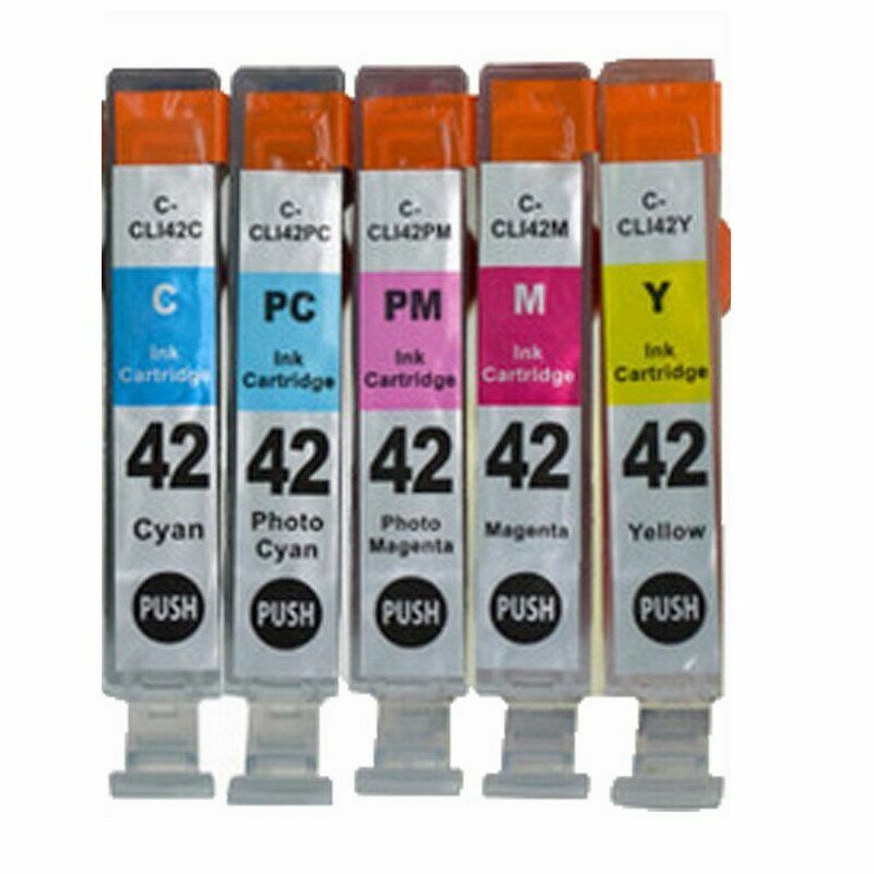 5 Compatible CLI 42 Ink Cartridges for Canon PIXMA PRO-100