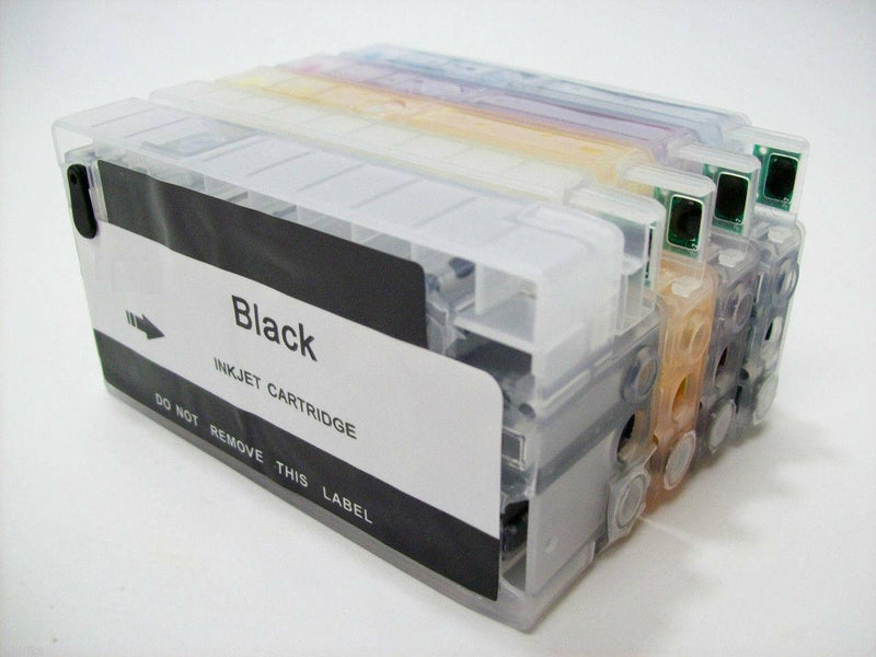 4 Prefilled Refillable Ink Cartridges SET For HP 711 Designjet T120 T520 Hp711