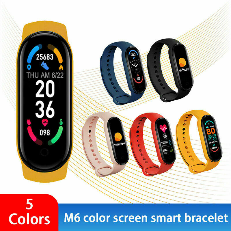 Smart Band Watch Bracelet Wristband Fitness Blood Pressure Heart Rate Monitor M6