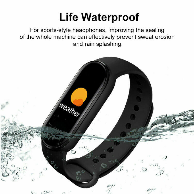 Smart Band Watch Bracelet Wristband Fitness Blood Pressure Heart Rate Monitor M6