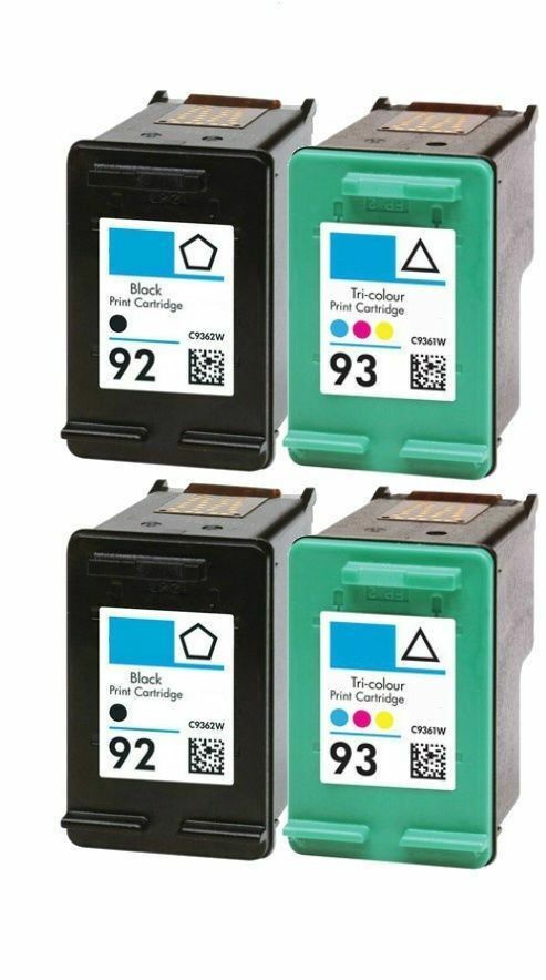 Compatible Combo HP 92 93 94 95 96 97 98 Ink Cartridges, New Chip Show Ink