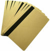 Hi CO 2750/3000/ 4000 Oe Hi co Magnetic Stripe Magstripe Flash Gold PVC Card -50