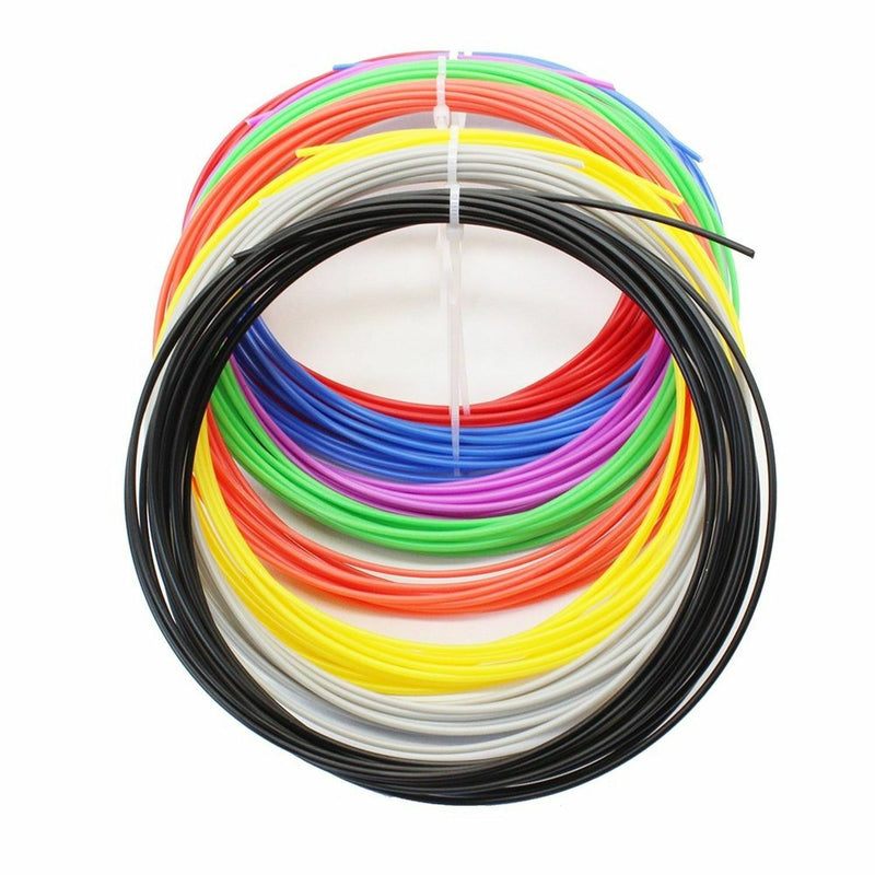 10 Colors 3D Printing Pen ABS Filament Refills 1.75mm Craft