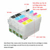 Empty Refillable for Epson T212 cartridges XP-4100 XP-4105 WF-2830 WF-2850 chip