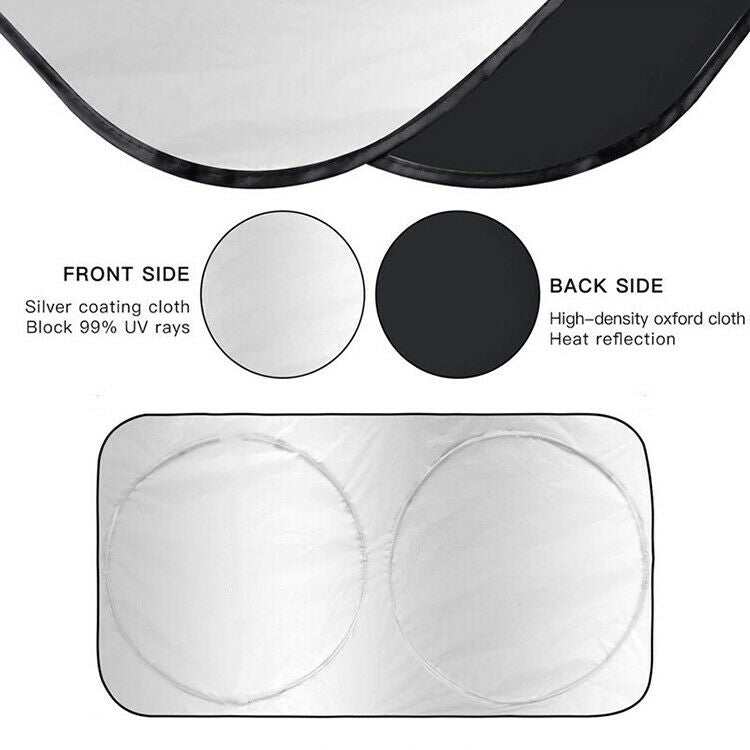 Premium Windshield Sunshade Visor Foldable for Front Window Anti-UV Sun Block