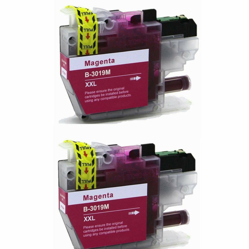 2PK Brother LC3019 LC-3019 XXL Magenta Ink Cartridge For J5330dw J6530dw J6930dw