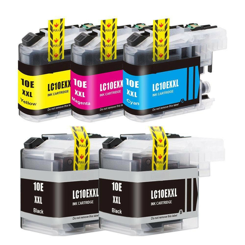 5PK LC10E LC 10E LC-10E Extra High Yield Ink Cartridge For Brother MFC-J6925DW